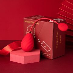   Magic Motion Sundae - uovo vibrante intelligente ricaricabile (rosso)