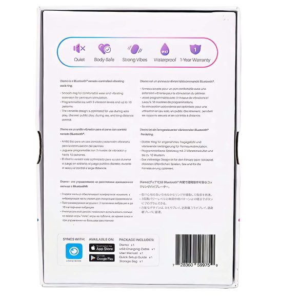 LOVENSE Diamo - anello vibrante intelligente (nero)