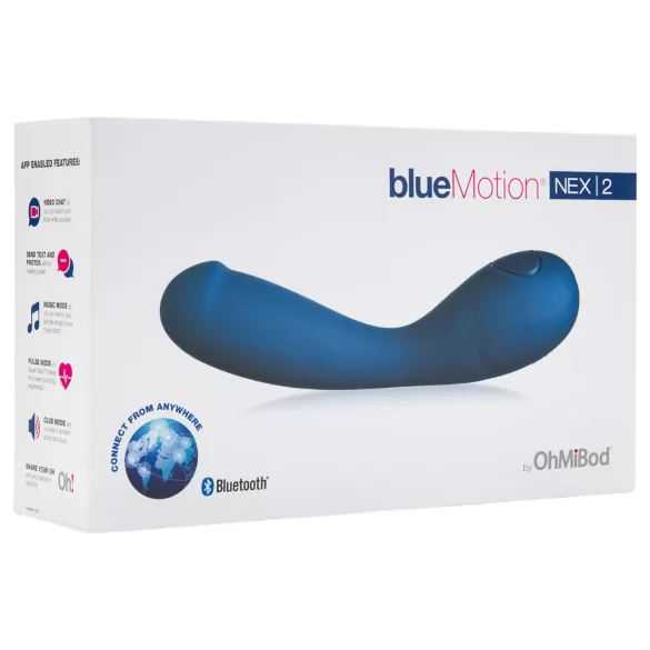 OHMIBOD Bluemotion Nex 2 - vibratore G-spot intelligente ricaricabile (blu)