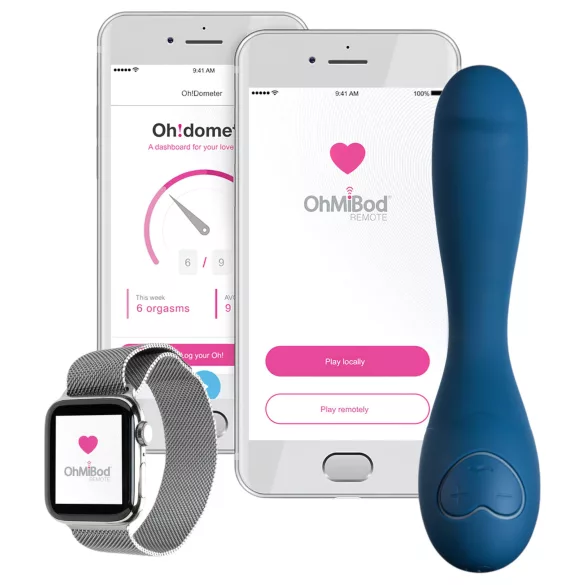 OHMIBOD Bluemotion Nex 2 - vibratore G-spot intelligente ricaricabile (blu)