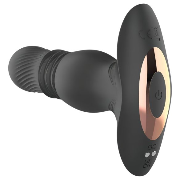 Aixiasia Roy - vibratore anale spingente ricaricabile wireless - nero