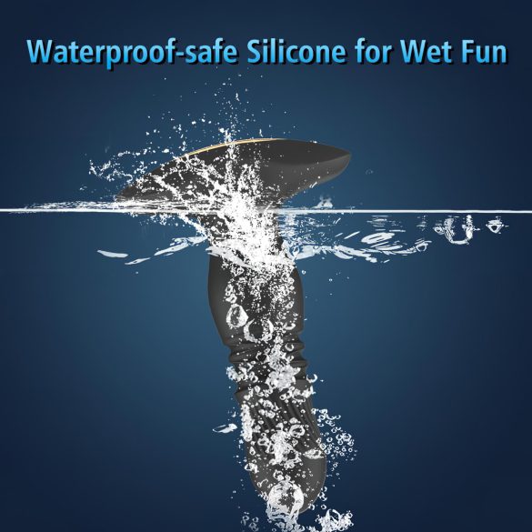 Aixiasia Roy - vibratore anale spingente ricaricabile wireless - nero