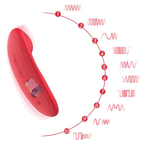 Vibratore per clitoride ricaricabile, impermeabile e intelligente Magic Motion Nyx (corallo)