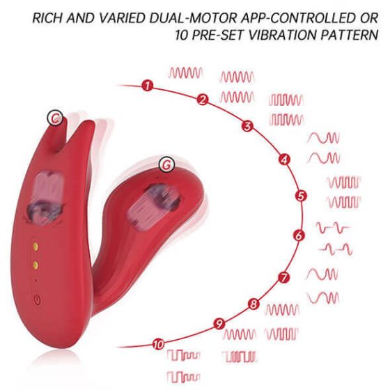 Umi di Magic Motion - Vibratore Ricaricabile Intelligente Indossabile (Rosso)