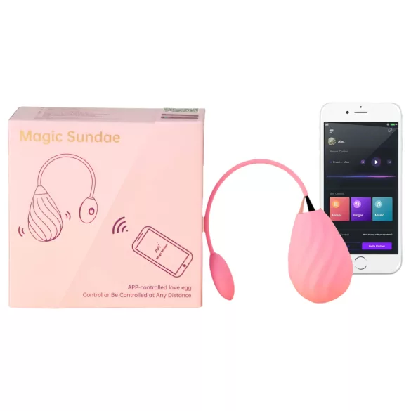 Magic Motion Sundae - vibratore a ovetto ricaricabile intelligente - rosa