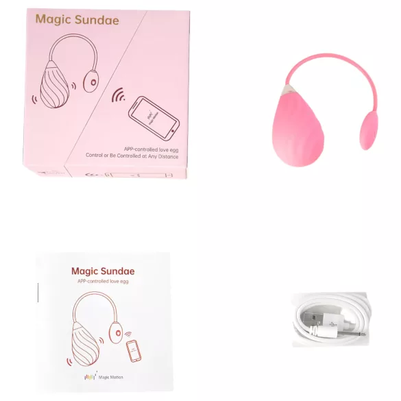 Magic Motion Sundae - vibratore a ovetto ricaricabile intelligente - rosa