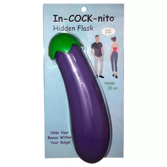 In-cock-nito - bottiglia acqua a forma di pene - silicone viola