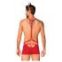 / Obsessive Mr Reindy - Costume da renna uomo (3 pezzi) - rosso - L/XL