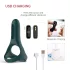 Magic Motion Rise - anello fallico vibrante ricaricabile smart - silicone verde