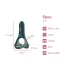 Magic Motion Rise - Anello vibrante per pene con controllo tramite app, per uomini (verde)