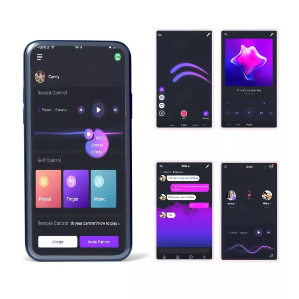Magic Motion Rise - Anello vibrante per pene con controllo tramite app, per uomini (verde)