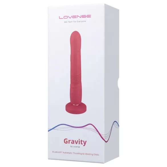 LOVENSE Gravity - vibratore a spinta ricaricabile (rosso)