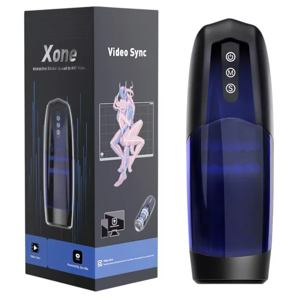 Magic Motion Xone - Masturbatore controllato tramite app per uomini (blu)