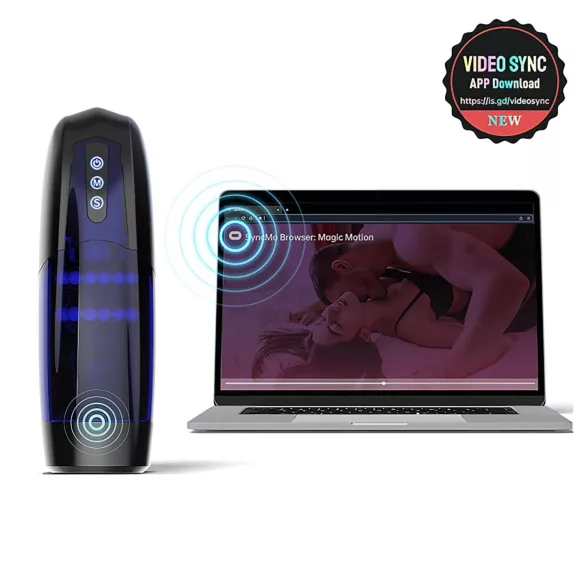 Magic Motion Xone - Masturbatore controllato tramite app per uomini (blu)