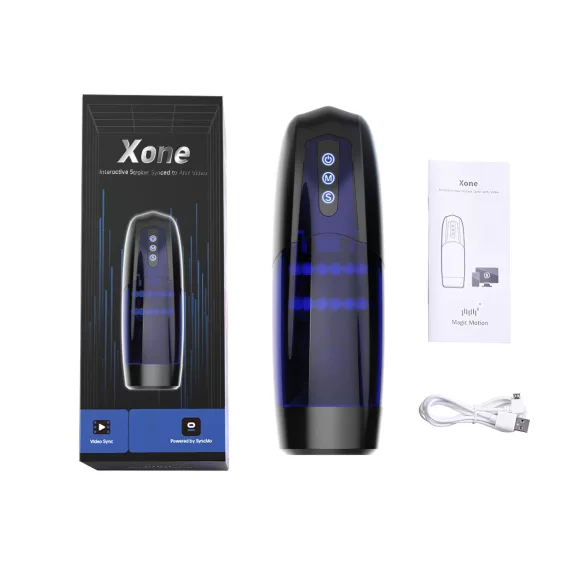 Magic Motion Xone - Masturbatore controllato tramite app per uomini (blu)