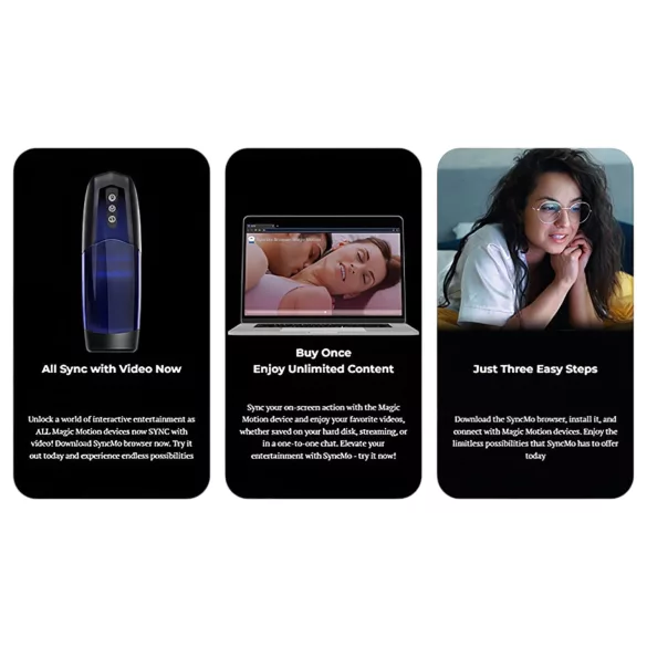 Magic Motion Xone - masturbatore intelligente - silicone blu