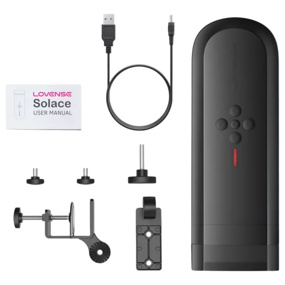 LOVENSE Solace - masturbatore intelligente con movimento su e giù (nero)