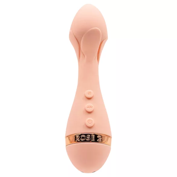 Vush Fleur - vibratore massaggiante ricaricabile e impermeabile (rosa)