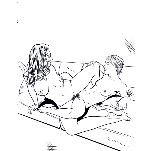 WoodRocket - Porno lesbico libro da colorare per adulti