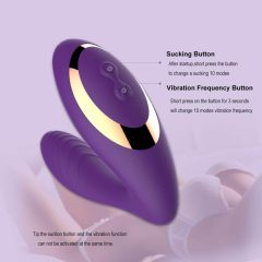   Tracy's Dog OG - vibratore impermeabile per il punto G e stimolatore del clitoride (viola)