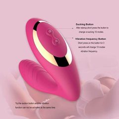   Tracy's Dog OG - vibratore impermeabile per il punto G e stimolatore del clitoride (rosa)