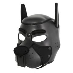   Maschera da cane in pelle Ida - per BDSM e giochi di ruolo (nera)