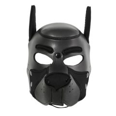   Maschera da cane in pelle Ida - per BDSM e giochi di ruolo (nera)
