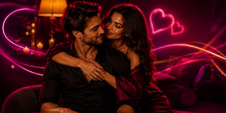 Couple embracing intimately, What is pegging? | Lovesexshop.ie sex shop